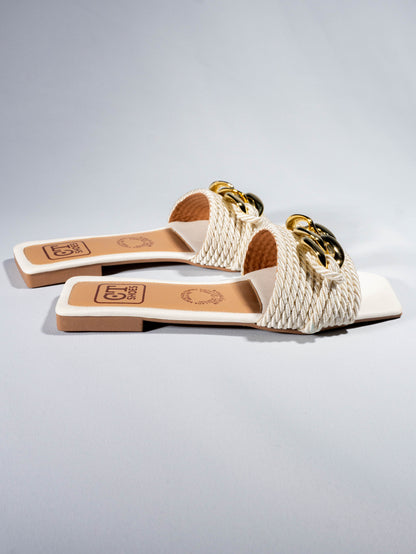 SANDALIAS TRENZ BROCHE